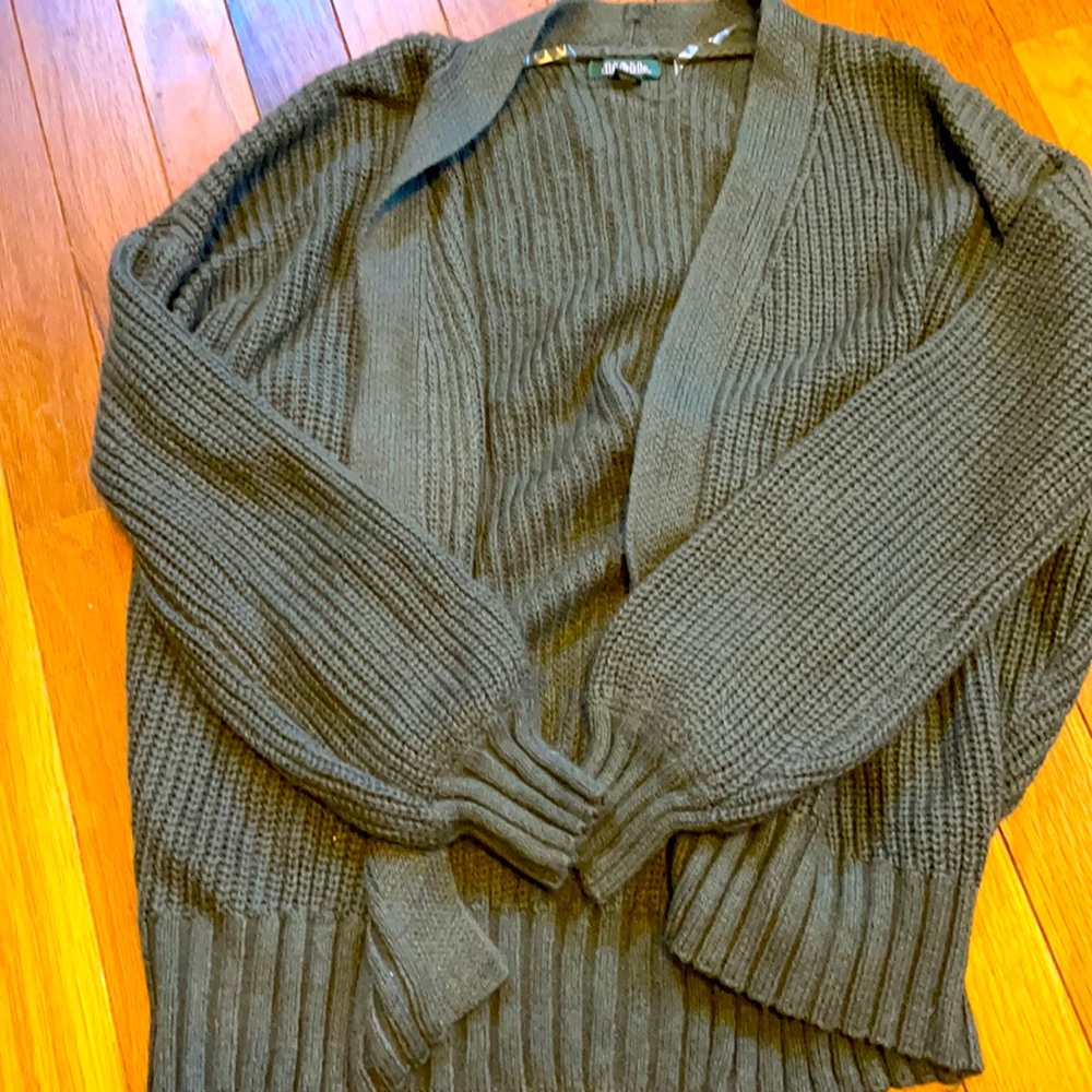 Green cardigan